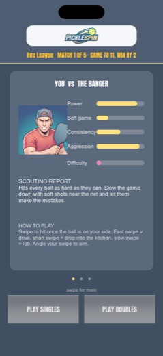 Pregame matchup card with a scouting report